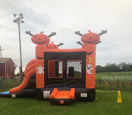 Halloween Bounce House Combo Slide